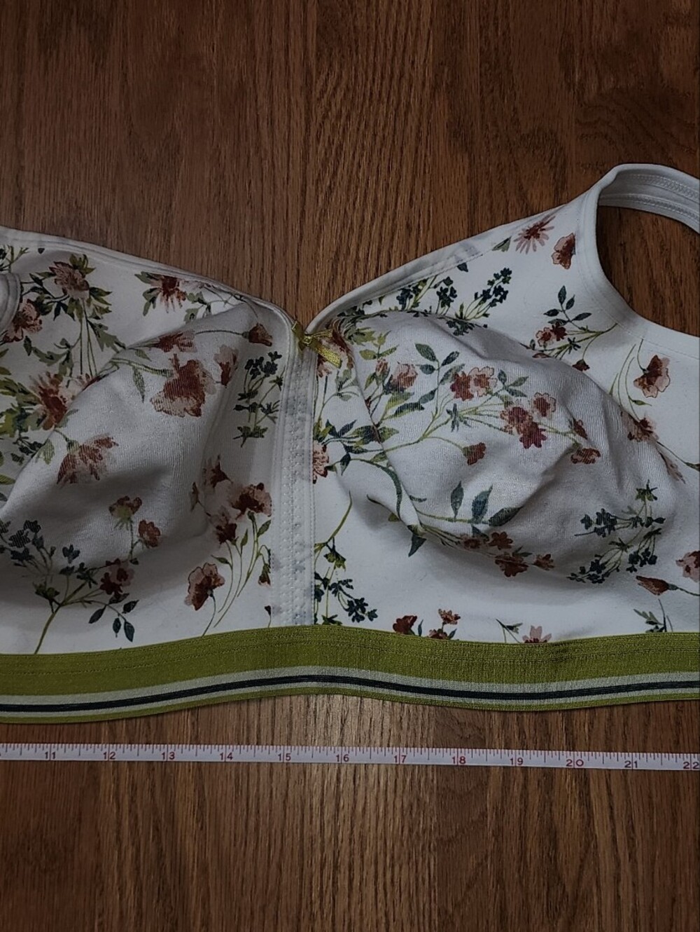Cacique 38H Unlined Full Coverage No Wire Floral Bra